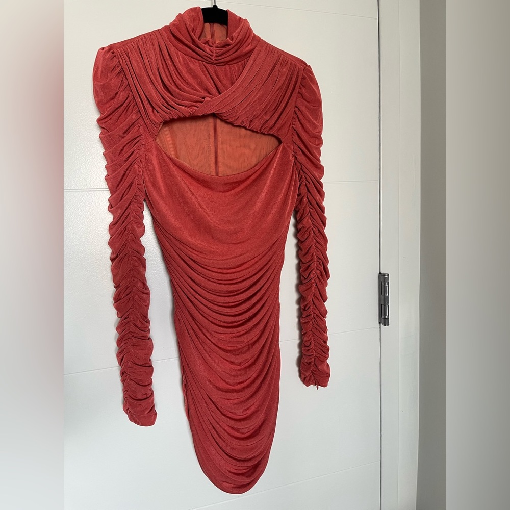 Aliette Ruched Body-Con Mini Dress